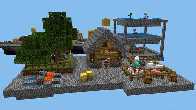 Screenshot of the Minecraft Bedrock Marketplace product Skyblock [?] created by RareLoot.