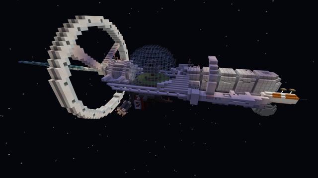 Screenshot of the Minecraft Bedrock Marketplace product Skyblock Space Exploration created by RareLoot.