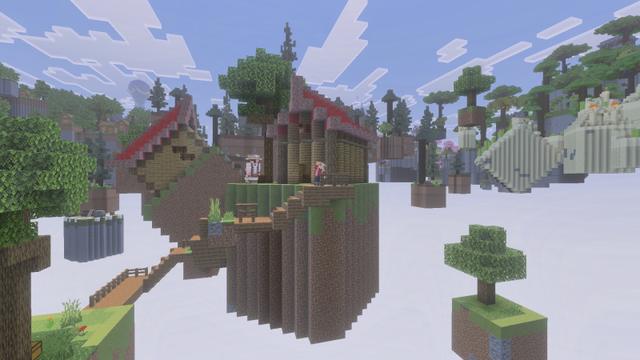 Screenshot of the Minecraft Bedrock Marketplace product Skycube created by RareLoot.