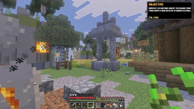 Screenshot of the Minecraft Bedrock Marketplace product Skycube created by RareLoot.