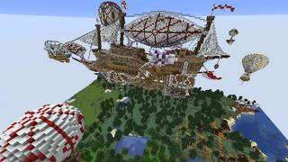 Screenshot of the Minecraft Bedrock Marketplace product Skyship Expedition created by RareLoot.