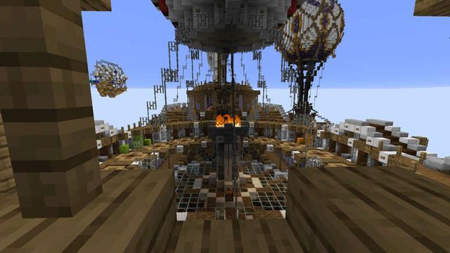 Screenshot of the Minecraft Bedrock Marketplace product Skyship Expedition created by RareLoot.