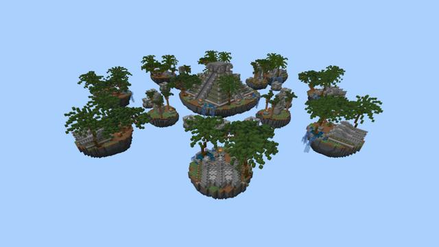 Screenshot of the Minecraft Bedrock Marketplace product Skywars Deluxe created by RareLoot.