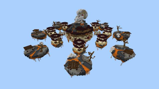 Screenshot of the Minecraft Bedrock Marketplace product Skywars Deluxe created by RareLoot.