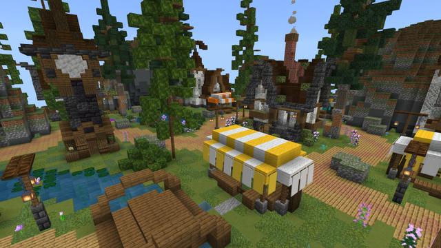 Screenshot of the Minecraft Bedrock Marketplace product Skywars Deluxe created by RareLoot.