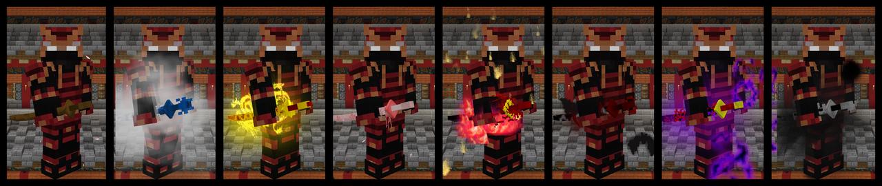 Panorama of the Minecraft Bedrock Marketplace product Slash Blade created by RareLoot.