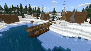 Screenshot of the Minecraft Bedrock Marketplace product Snow Village created by RareLoot.