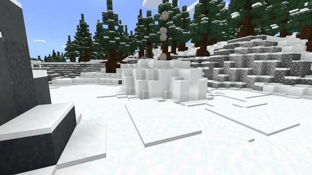Screenshot of the Minecraft Bedrock Marketplace product Snow Village created by RareLoot.
