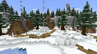 Screenshot of the Minecraft Bedrock Marketplace product Snow Village created by RareLoot.