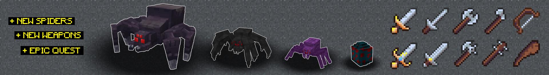 SPIDERS by RareLoot | CHUNK - Minecraft Bedrock Marketplace Explorer