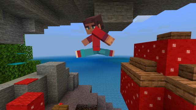Screenshot of the Minecraft Bedrock Marketplace product Spiral Parkour created by RareLoot.