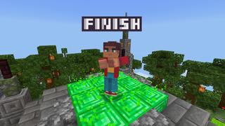 Screenshot of the Minecraft Bedrock Marketplace product Spiral Parkour created by RareLoot.