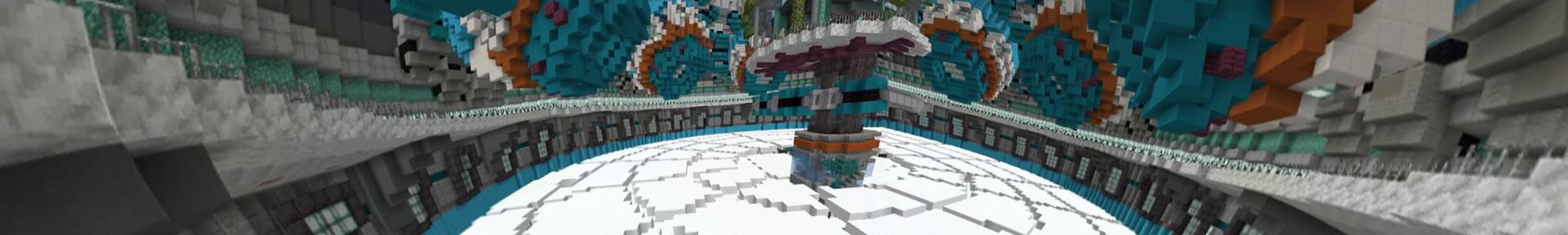 Panorama of the Minecraft Bedrock Marketplace product Spleef created by RareLoot.
