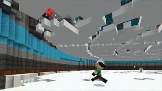 Screenshot of the Minecraft Bedrock Marketplace product Spleef created by RareLoot.