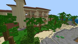 Screenshot of the Minecraft Bedrock Marketplace product Summer Resort created by RareLoot.