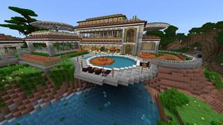 Screenshot of the Minecraft Bedrock Marketplace product Summer Villa created by RareLoot.