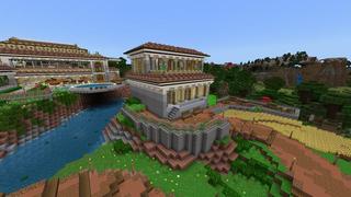 Screenshot of the Minecraft Bedrock Marketplace product Summer Villa created by RareLoot.