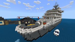 Screenshot of the Minecraft Bedrock Marketplace product Superyacht created by RareLoot.