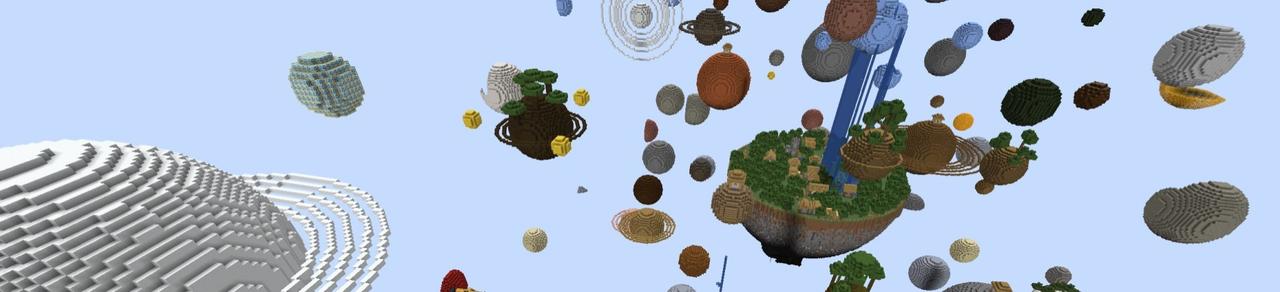 Panorama of the Minecraft Bedrock Marketplace product Surreal Skyblock Chapter 4 created by RareLoot.