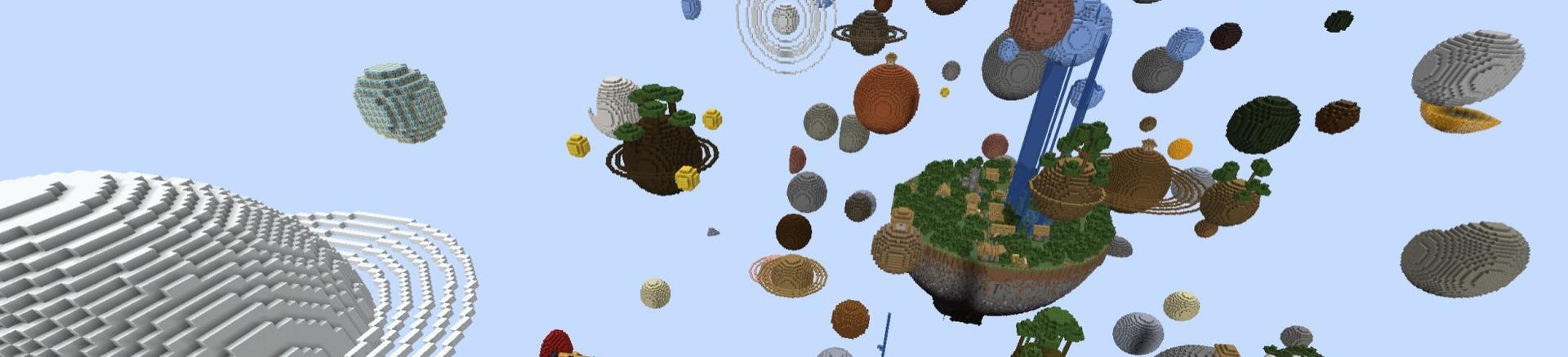 Panorama of the Minecraft Bedrock Marketplace product Surreal Skyblock Chapter 4 created by RareLoot.