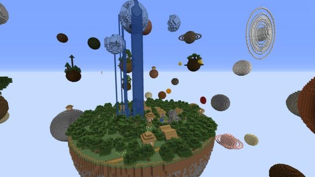 Screenshot of the Minecraft Bedrock Marketplace product Surreal Skyblock Chapter 4 created by RareLoot.
