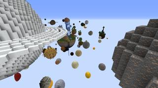 Screenshot of the Minecraft Bedrock Marketplace product Surreal Skyblock Chapter 4 created by RareLoot.