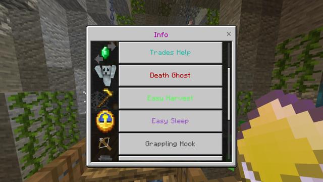Screenshot of the Minecraft Bedrock Marketplace product Survival Add-On created by RareLoot.