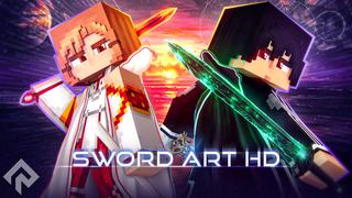 Thumbnail of the Minecraft Bedrock Marketplace product Sword Art HD created by RareLoot.