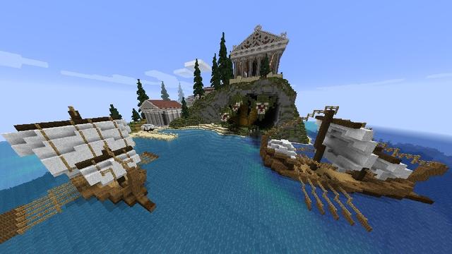 Screenshot of the Minecraft Bedrock Marketplace product Temple of Scylla created by RareLoot.