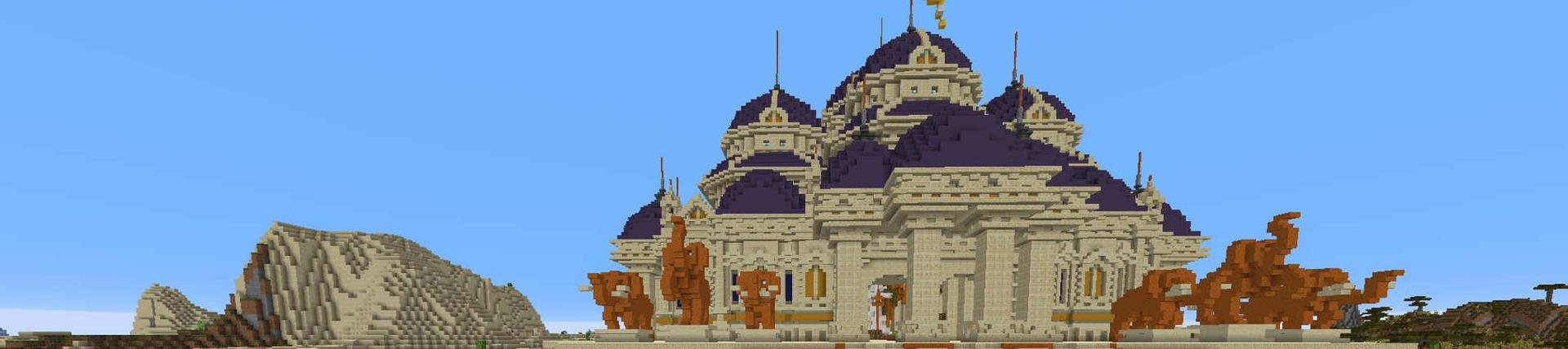 Panorama of the Minecraft Bedrock Marketplace product The Temple of Sun created by RareLoot.