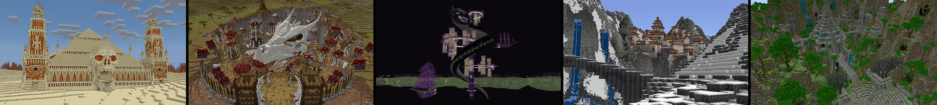Panorama of the Minecraft Bedrock Marketplace product The Ultimate Survival World created by RareLoot.