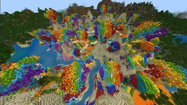 Screenshot of the Minecraft Bedrock Marketplace product Troll City created by RareLoot.