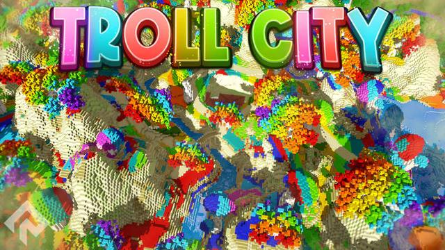 Thumbnail of the Minecraft Bedrock Marketplace product Troll City created by RareLoot.