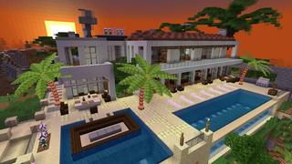 Screenshot of the Minecraft Bedrock Marketplace product Tropical Mansion created by RareLoot.