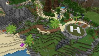 Screenshot of the Minecraft Bedrock Marketplace product Tropical Mansion created by RareLoot.