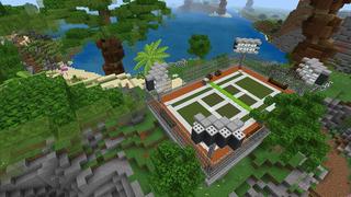 Screenshot of the Minecraft Bedrock Marketplace product Tropical Mansion created by RareLoot.