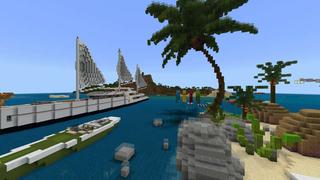 Screenshot of the Minecraft Bedrock Marketplace product Tropical Resort created by RareLoot.