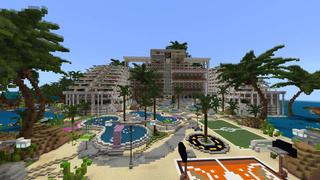 Screenshot of the Minecraft Bedrock Marketplace product Tropical Resort created by RareLoot.