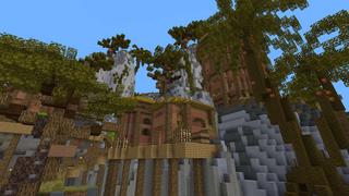 Screenshot of the Minecraft Bedrock Marketplace product Tropical Village created by RareLoot.