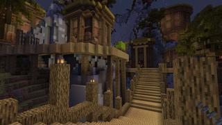 Screenshot of the Minecraft Bedrock Marketplace product Tropical Village created by RareLoot.