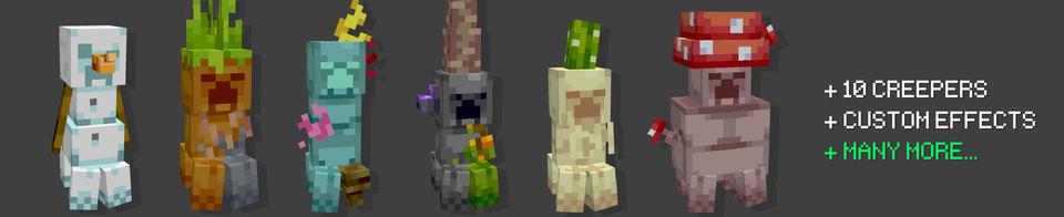 Panorama of the Minecraft Bedrock Marketplace product Ultimate Creepers created by RareLoot.