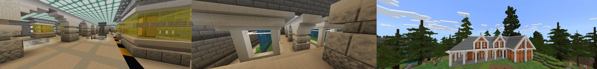 Panorama of the Minecraft Bedrock Marketplace product Underground Base created by RareLoot.