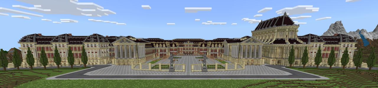 Panorama of the Minecraft Bedrock Marketplace product Versailles created by RareLoot.