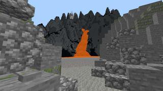 Screenshot of the Minecraft Bedrock Marketplace product Volcano Base created by RareLoot.