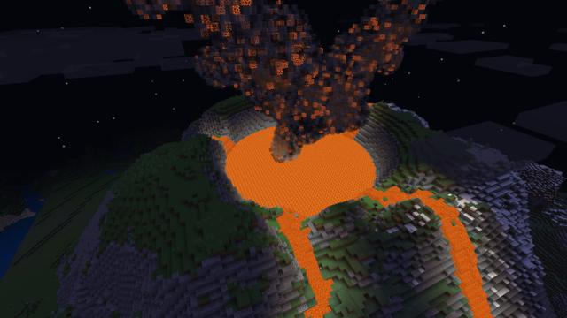 Screenshot of the Minecraft Bedrock Marketplace product Volcano Millionaire Mansion created by RareLoot.