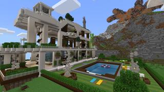Screenshot of the Minecraft Bedrock Marketplace product Volcano Millionaire Mansion created by RareLoot.