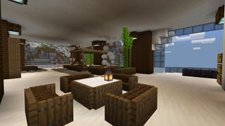 Screenshot of the Minecraft Bedrock Marketplace product Volcano Millionaire Mansion created by RareLoot.