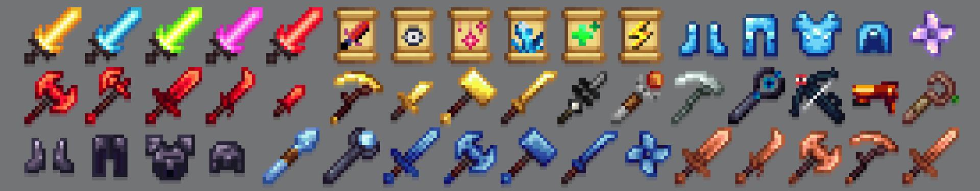 Panorama of the Minecraft Bedrock Marketplace product Weapons Expansion created by RareLoot.