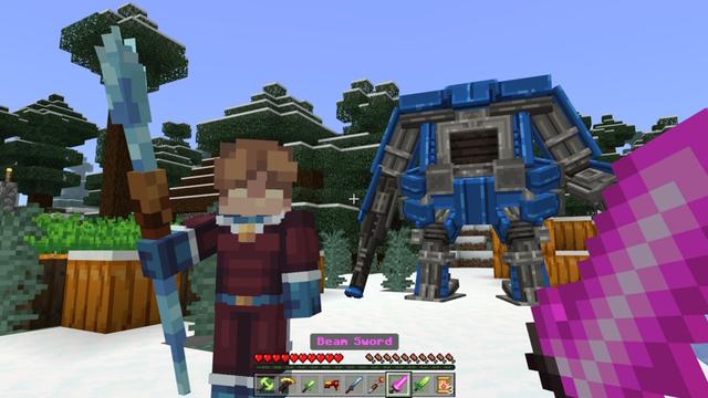 Screenshot of the Minecraft Bedrock Marketplace product Weapons Expansion created by RareLoot.