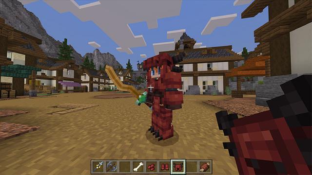 Screenshot of the Minecraft Bedrock Marketplace product Weapons + Dragons created by RareLoot.